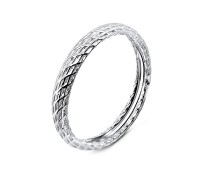Unique Pattern Silver Ring NSR-837